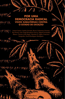 POR UMA DEMOCRACIA RADICAL