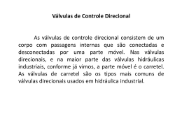 V&aacute;lvulas de Controle Direcional