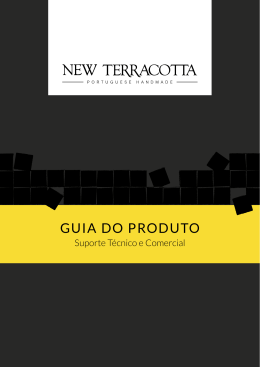 GUIA DO PRODUTO - New Terracotta