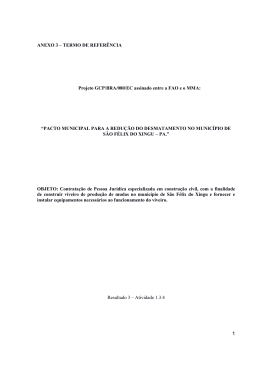 ANEXO 3 - Organiza&ccedil;&atilde;o das Na&ccedil;&otilde;es Unidas para Agricultura e
