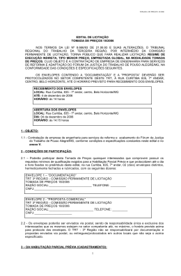 18/2006 - TRT da 3&ordf; Regi&atilde;o