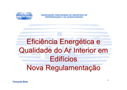 SISTEMA DE CERTIFICAÇÃO ENERGÉTICA (SCE)