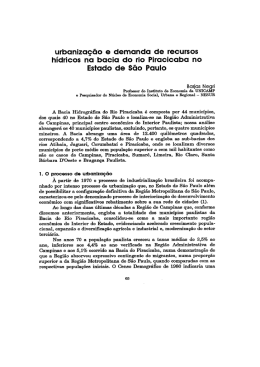 urbanização e demanda de recursos - Abep