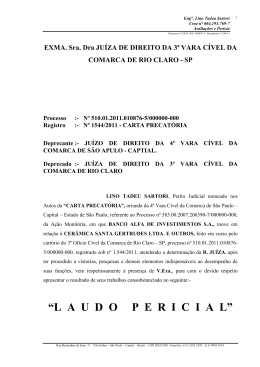 exmo.sr.dr.juiz de direito da 3&ordf; vara c&iacute;vel da comarca de rio claro