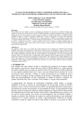 AVALIA&Ccedil;&Atilde;O DO MODELO CMEM A PARTIR DE DADOS