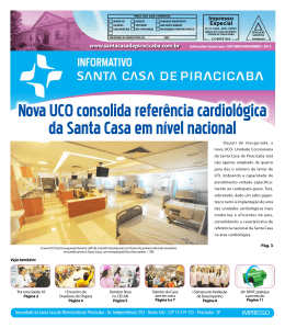 Nova UCO consolida refer&ecirc;ncia cardiol&oacute;gica da Santa Casa em