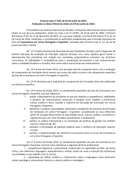 Letras Portugu&ecirc;s e Espanhol