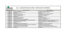 licenciatura em letras - portugu&ecirc;s e espanhol
