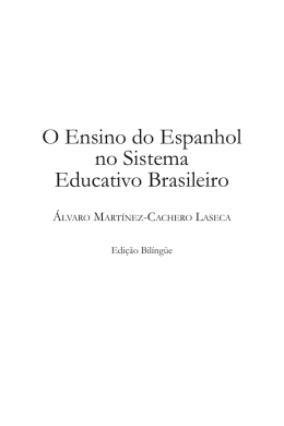 O Ensino do Espanhol no Sistema Educativo Brasileiro