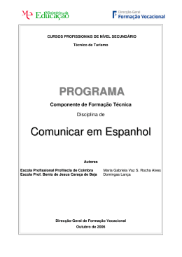 Comunicar em Espanhol