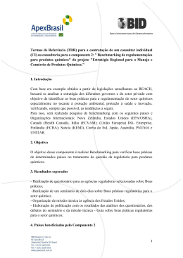 Termos de Referência (TDR) para a contratação de - Apex