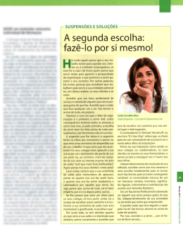 A segunda escolha: faz&ecirc;-Io por si mesmo!