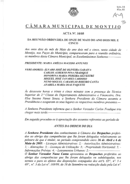 Ata n.º 10 - Reunião Ordinária 11 maio
