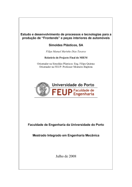 Projecto - Reposit&oacute;rio Aberto da Universidade do Porto