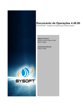 Documento de Opera&ccedil;&otilde;es 4.48.00