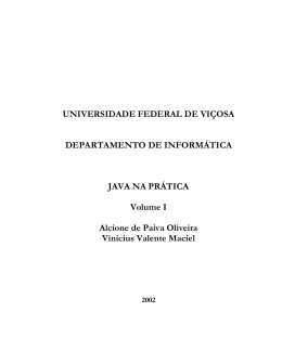 Apostila de Java - Departamento de Inform&aacute;tica