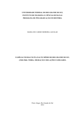 maria do carmo - dissertação - Repositório Institucional da UFRGS