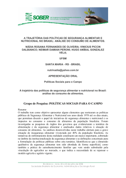 Grupo de Pesquisa: POL&Iacute;TICAS SOCIAIS PARA O CAMPO