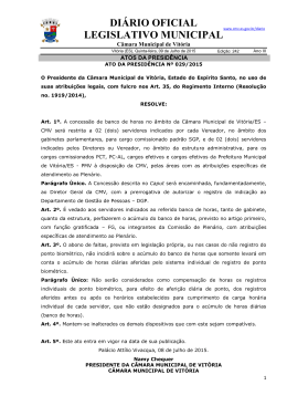 DI&Aacute;RIO OFICIAL LEGISLATIVO MUNICIPAL