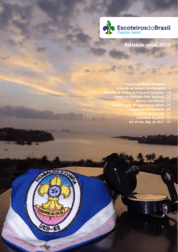 Relatório anual 2012 - Escoteiros do Brasil