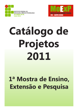 Catálogo de Projetos 2011