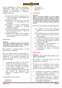 01. Na Antiguidade, os fenícios dominaram o Mediterrâneo, dando
