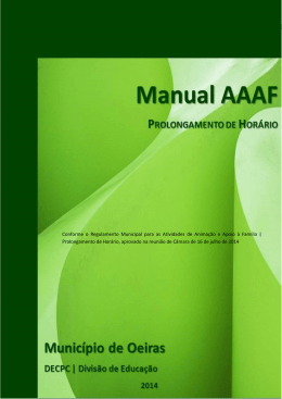 Manual AAAF - Portal da Educação