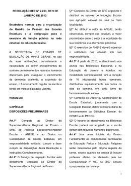 RESOLU&Ccedil;&Atilde;O SEE N&ordm; 2.253, DE 9 DE JANEIRO DE 2013