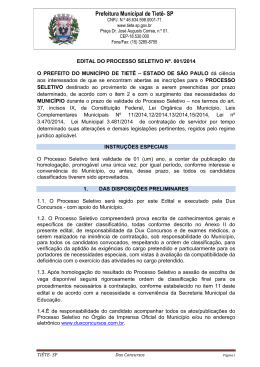 Prefeitura Municipal de Tiet&ecirc;- SP