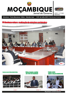 JM 09 Julho ed 61 - Portal do Governo de Mo&ccedil;ambique