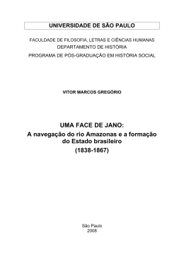 a navega&ccedil;&atilde;o do Rio Amazonas e a forma&ccedil;&atilde;o do estado brasileiro