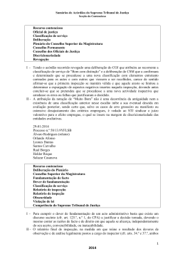 1 Recurso contencioso Oficial de justi&ccedil;a Classifica&ccedil;&atilde;o de servi&ccedil;o