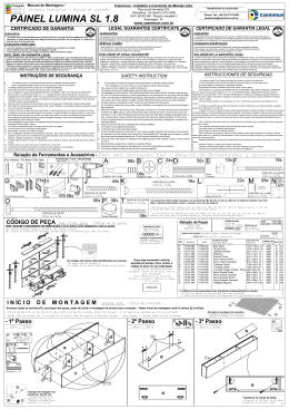 Português Manual de M°ntagem / Caemmun -Indústria e