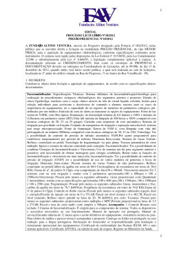 Edital preg&atilde;o 10.2012 &ndash; Conv&ecirc;nio 748446-2010