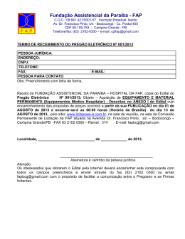 Funda&ccedil;&atilde;o Assistencial da Para&iacute;ba - FAP