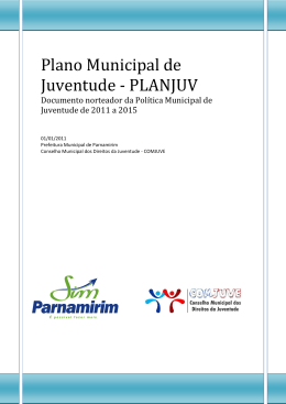 Plano Municipal de Juventude - PLANJUV