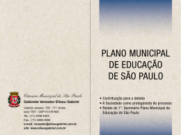 plano municipal de educa&ccedil;&atilde;o de s&atilde;o paulo