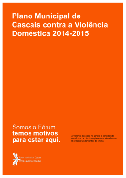 Plano Municipal contra a Viol&ecirc;ncia Dom&eacute;stica 2014/2015