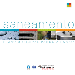 Saneamento: plano municipal passo a passo