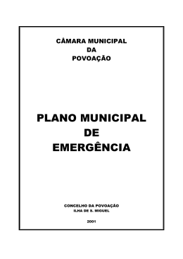 PLANO MUNICIPAL DE EMERGÊNCIA