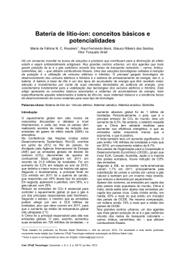 Bateria de l&iacute;tio-&iacute;on: conceitos b&aacute;sicos e potencialidades*