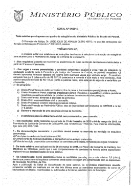 edital de abertura nº 01/2015