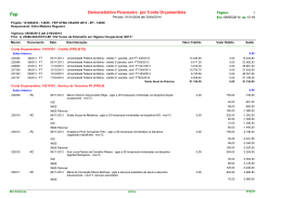 Demonstrativo Financeiro por Conta Orçamentária