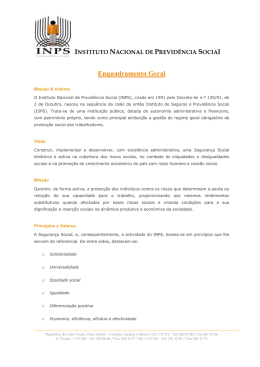Enquadramento Geral do INPS (2010)