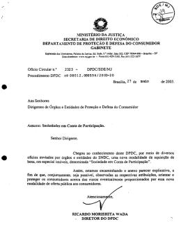 Sociedades em Conta de Participação - Procon