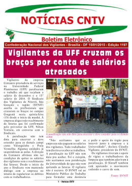 Vigilantes da UFF cruzam os braços por conta de salários