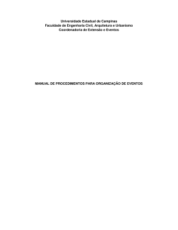 manual de procedimentos para eventos - FEC