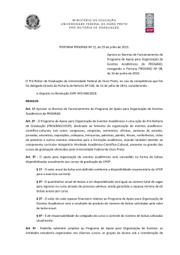 (Portaria PROGRAD N&ordm;12 aux&iacute;lio Organiza&ccedil;&atilde;o de Eventos