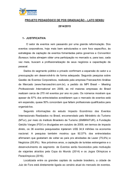 (Projeto de P&oacute;s Gradua&ccedil;&atilde;o - Planejamento e Organiza&ccedil;&atilde;o de