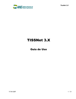 Guia de Uso TissNet